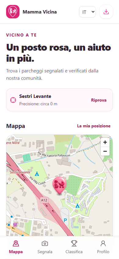 La mappa, sempre a portata di mano.